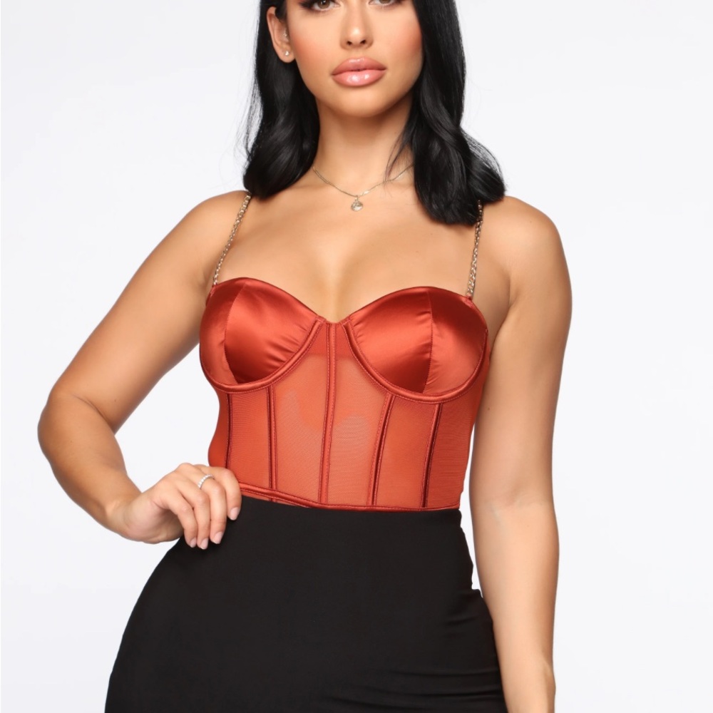 Sleek Rust Bodysuit